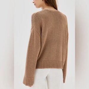 Jenni Kayne Tan Crew Neck Sweater